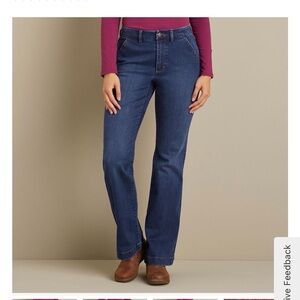 Duluth Trading Asset Management Women's High Rise Jeans Size 10x33 Style 84823